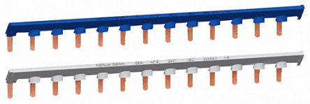 busbar, 26 way, blue, neutral